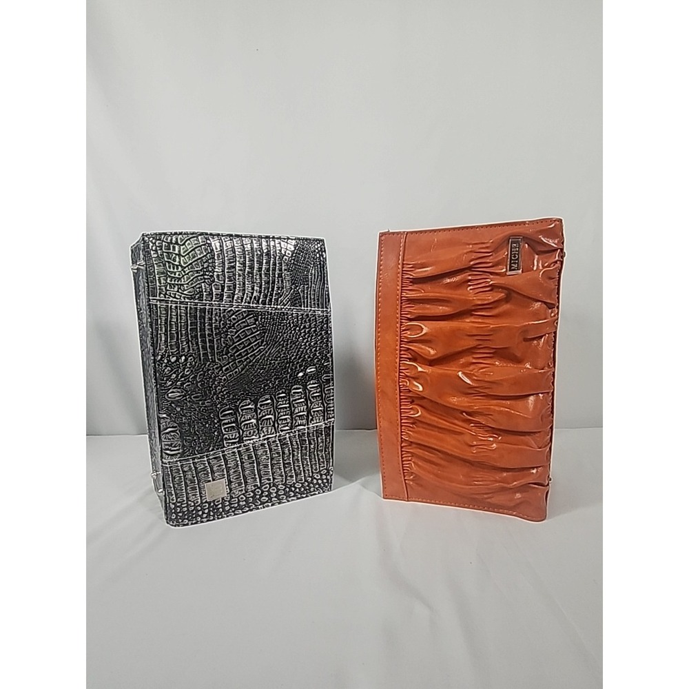 Miche‎ Classic Purse Shells Burnt Orange Sheila & Silver and Black Croc Cori